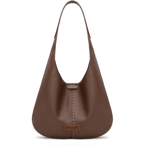 Elegant Wrangler Hobo Bag Set for Women - Stylish 2-Piece Coffee Handbags - Picture 6 of 6